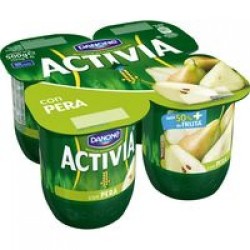 Activia Pear Yoghurt 4 x 125g